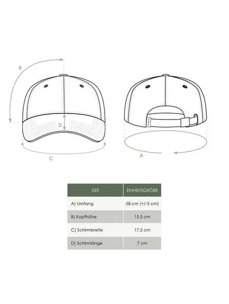 FUXBAU FUXBAU Dad Cap, Blaugrau, – Produktbild 1 von 4
