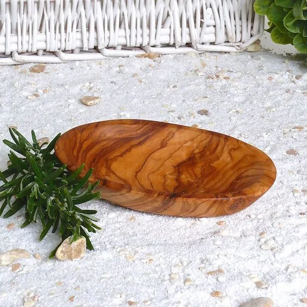 Olivenholz erleben Olivenholz erleben Schälchen oval Klein aus Olivenholz – Produktbild 1 von 2