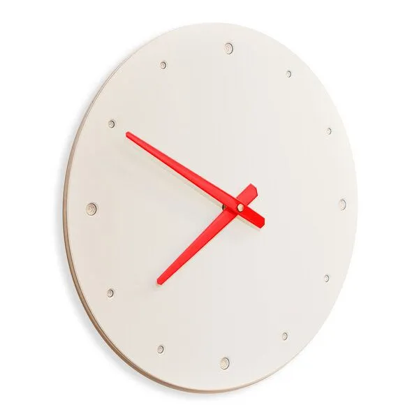 klotzaufklotz klotzaufklotz Wanduhr Linoleum, Mushroom, – Produktbild 2 von 4