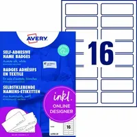 Avery Zweckform Avery Zweckform Selbstklebende Namens-Etiketten Laser "L4783" 320 Stk. 88,9x31mm, Weiß, – Produktbild 3 von 3