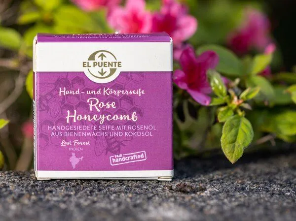 El Puente El Puente Hand- und Körperseife "Rose Honeycomb", Mehrfarbig, – Produktbild 2 von 4