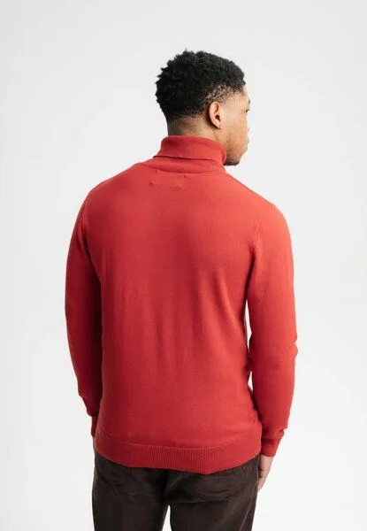 MELA Feinstrick Rollkragenpullover KANJA | von MELA | Fairtrade & GOTS zertifiziert, Granatapfel, – Produktbild 2 von 4