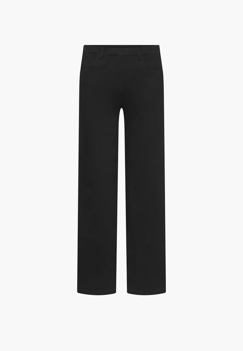 LAURIE LAURIE Damen vegan Jeans Donna Locker Kurz Länge Schwarz, Schwarz, – Produktbild 1 von 2