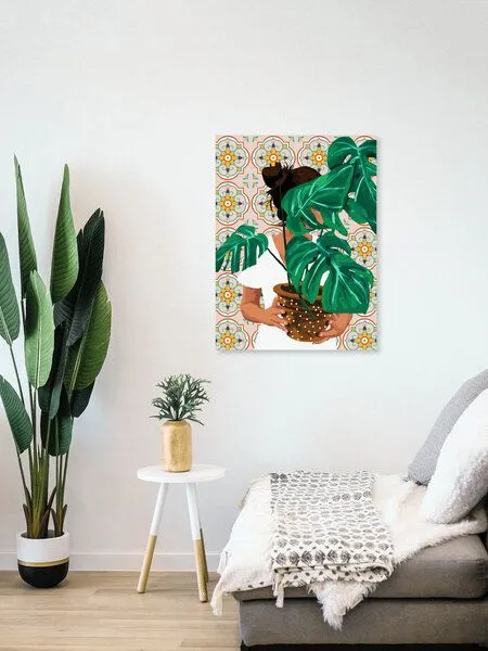Photocircle Photocircle Poster / Leinwandbild - Monstera Plant Lady – Produktbild 4 von 4