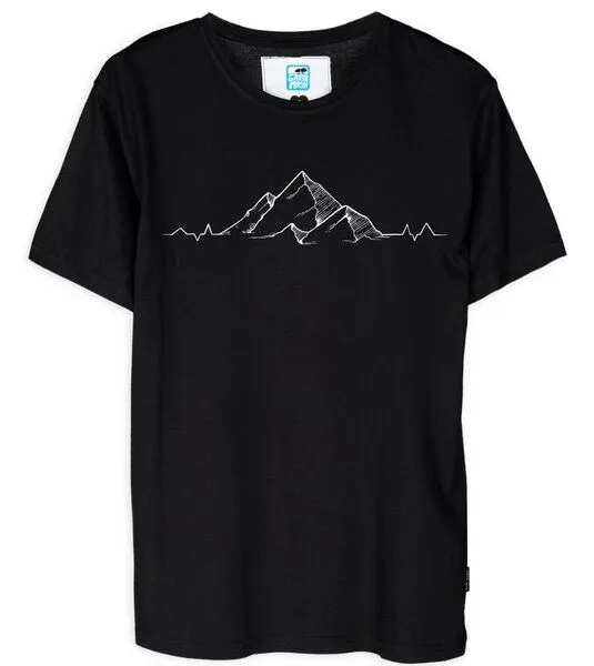 Gary Mash GARY MASH Shirt Mountainbeat aus Biobaumwolle, Schwarz, – Produktbild 1 von 4