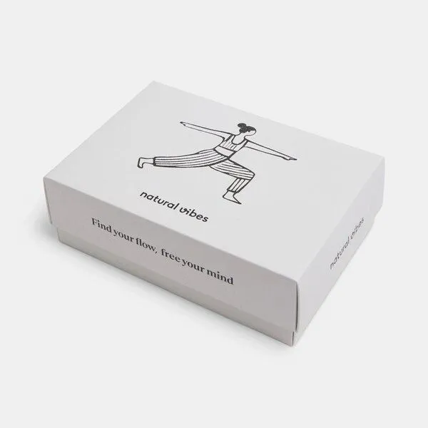 Natural Vibes Natural Vibes 2-Pack Yoga | Bio GOTS | Geschenkset | Weiße Tennissocken | Herren Damen Socken | – Produktbild 4 von 4