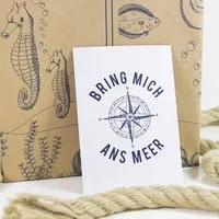 Bow & Hummingbird Bow & Hummingbird Postkarte Bring mich ans Meer – Produktbild 1 von 1