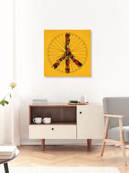 Photocircle Photocircle Poster / Leinwandbild - Peace and Bike – Produktbild 3 von 4
