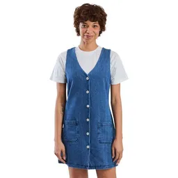 Brava Fabrics Brava Fabrics Washed Denim Short Dress – Produktbild 1 von 1