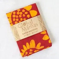 Global Mamas Global Mamas 4er-Set Servietten aus Biobaumwolle, Fair Trade und handgemacht – Produktbild 1 von 1