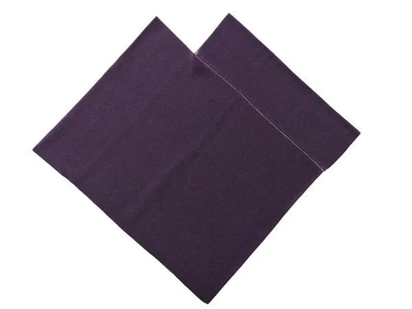 austriandesign.at austriandesign.at DreieckPoncho reversibel aus extrafeiner Merinowolle, Violett/grau, – Produktbild 3 von 4