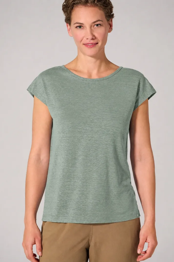 HempAge Hempage Damen vegan T-Shirt Regular Fit Thymiangrün, Grün, – Produktbild 2 von 2