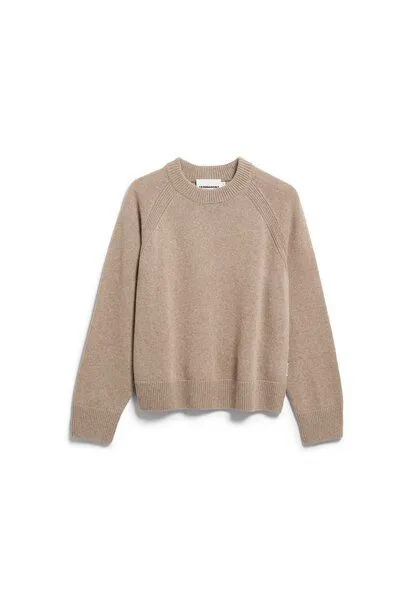 ARMEDANGELS Armedangels Wool Knit Damen Strickpullover aus recycelter Wolle mit Bio-Wolle, Soft nougat, – Produktbild 1 von 5
