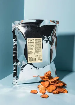 KoRo Bio Süßkartoffelchips ohne Zusatz von Öl und Salz 200 g – Produktbild 1 von 1