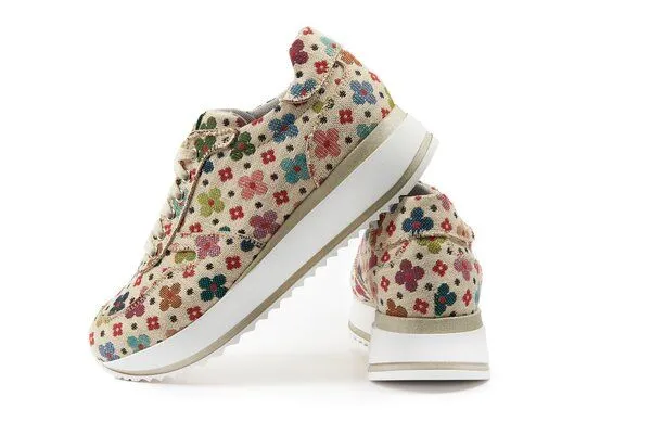 Risorse Future Risorse Future Asia Damensneaker Blümchen White – Produktbild 3 von 4