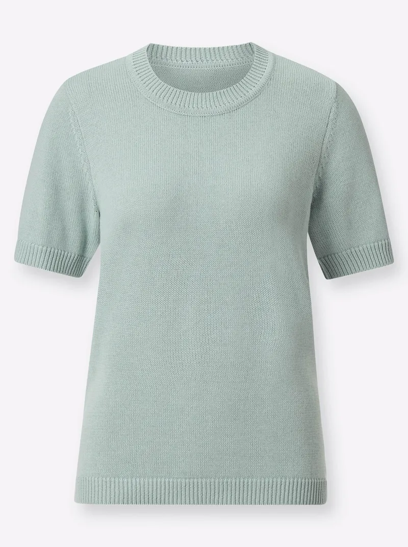 Witt Kurzarmpullover, Kalkmint, – Produktbild 2 von 2