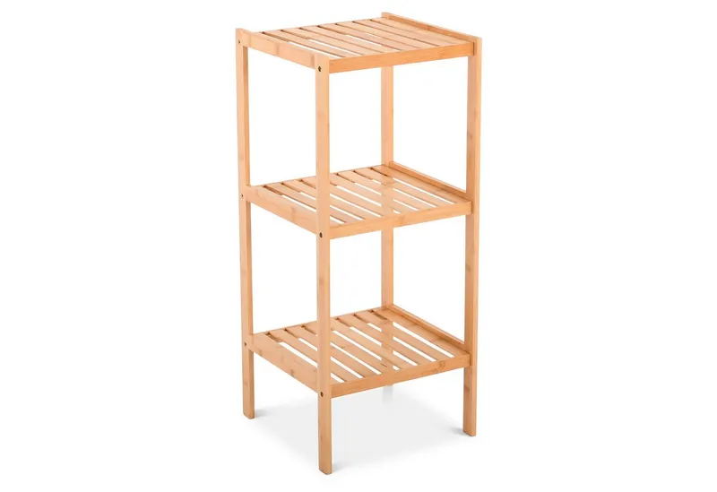 Raburg Standregal Badregal, Bambus, Keda, 3 Böden, für Bad, Küche oder Wohnraum, Beige, – Produktbild 1 von 4