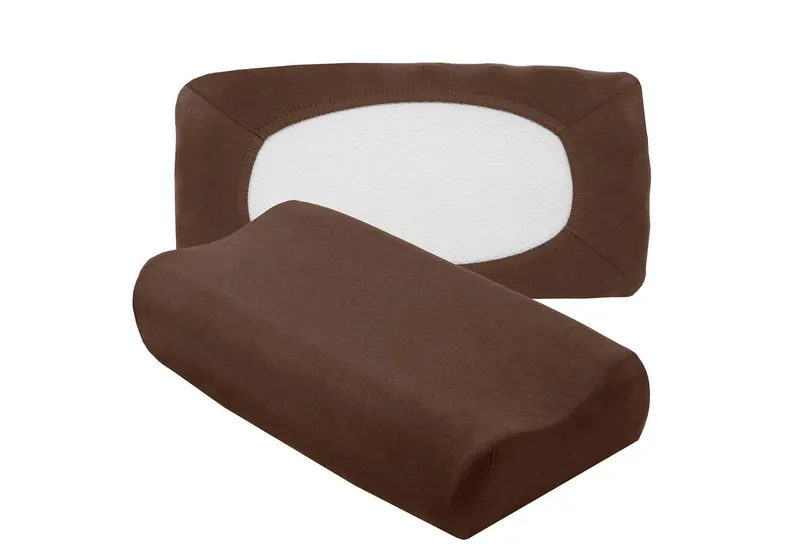 Traumschloss Kissenbezug Flex, (1 Stück), Edel-Jersey, mit Reißverschluss, Seitenschläferkissen, Schoko, – Produktbild 1 von 4