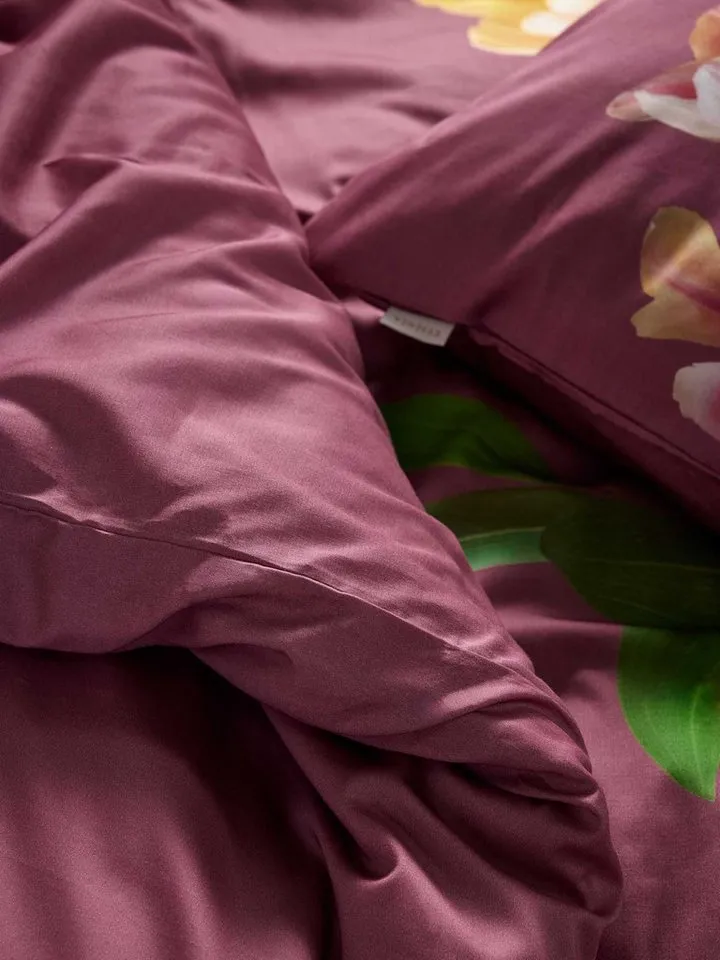 Essenza Bettwäsche Eloise, Satin, 2 teilig, mit floralem Muster, Rosa, – Produktbild 5 von 5
