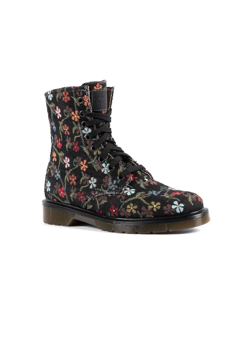 Risorse Future Risorse Future Damen vegan Stiefel Mr. Vegan Floret, Schwarz, – Produktbild 1 von 2