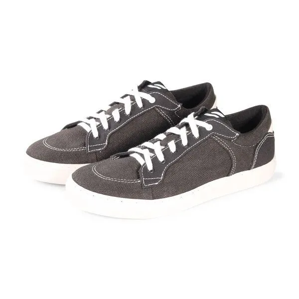 Fairticken Fairticken LAMEGO II Sneaker mit Hanf/Leinen Canvasstoff, Faded black /white, – Produktbild 2 von 4