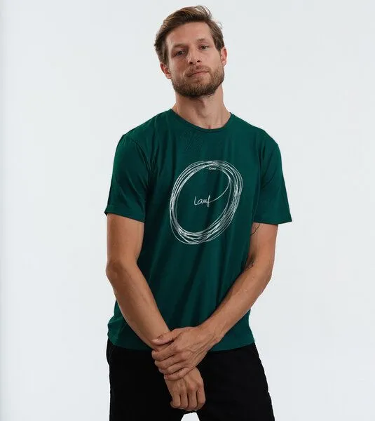 Gary Mash GARY MASH Shirt Kreislauf aus Biobaumwolle, Dunkelgrün, – Produktbild 2 von 4