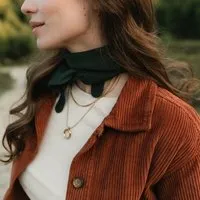 NORDLICHT NORDLICHT Mini Strick Schal Sophie aus 100% Baumwolle, Grün, – Produktbild 1 von 1