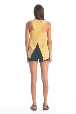RAVENS VIEW IBIZA RAVENS VIEW IBIZA Damen vegan Top Easy Gold – Produktbild 1 von 1