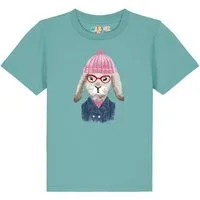 watabout kids watabout.kids T-Shirt Kinder Hase, Teal monstera, – Produktbild 1 von 1