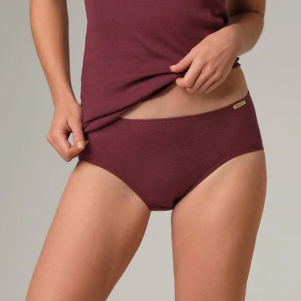 comazo|earth comazo|earth Fairtrade Pure Cotton Jazz-Pants | GOTS zertifiziert, Burgund, – Produktbild 1 von 4