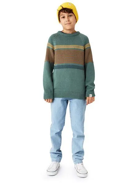Band of Rascals Band of Rascals 70th Stripes Pullover, Sage, – Produktbild 2 von 3