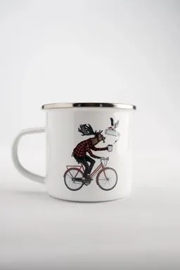 LAKOR LAKOR Off To Work Emaille Tasse – Produktbild 1 von 1
