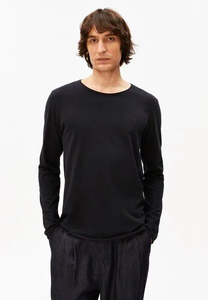 ARMEDANGELS ARMEDANGELS JAAMES BRUSHED Herren Longsleeve aus Bio-Baumwolle, Black, – Produktbild 1 von 4