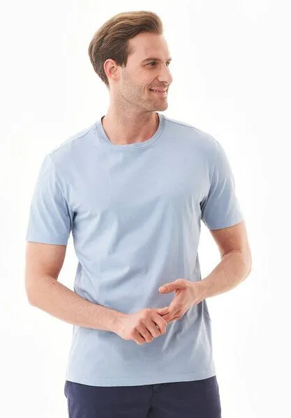 ORGANICATION ORGANICATION Natural Dye T-Shirt aus Bio-Baumwolle, Indigo plant, – Produktbild 1 von 4
