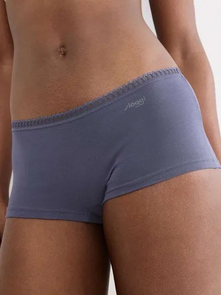 Sloggi Sloggi 3er Pack Shorts GO Crush Bio-Baumwolle, Lilac - light combination, – Produktbild 4 von 4
