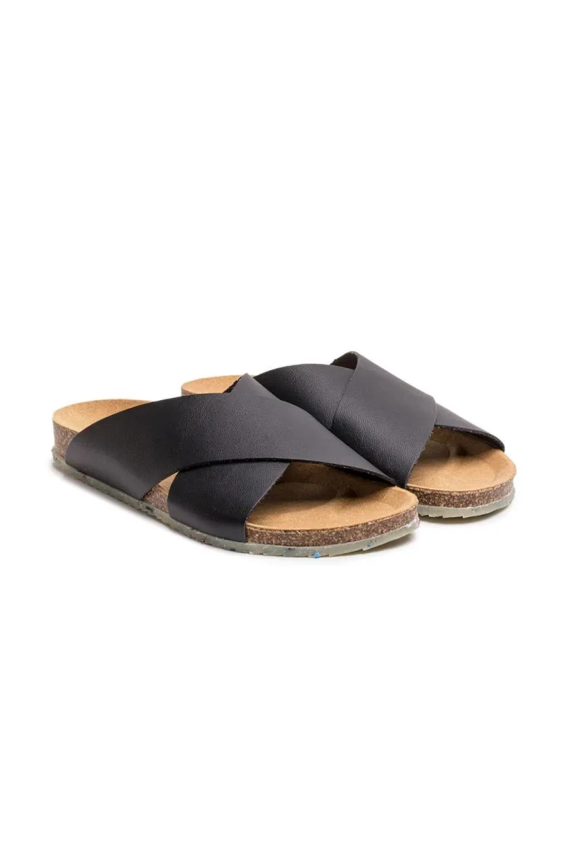 Zouri Zouri Damen vegan Sandale Sun Nero, Schwarz, – Produktbild 2 von 3