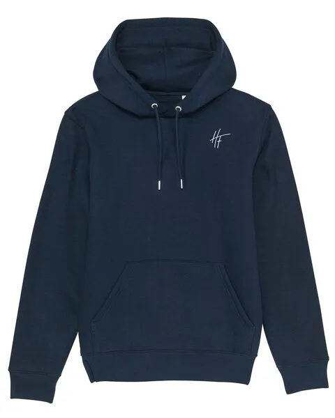 Human Family Human Family Bio Unisex Basic Hoodie - "HF", Navy, – Produktbild 1 von 4