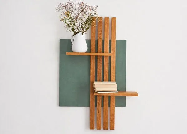 Living Oak Living Oak Wandregal Eiche No.05, Brown, – Produktbild 3 von 4