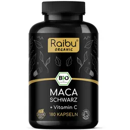 Raibu Organic Raibu Organic Schwarzes Maca BIO | 180 Kapseln – Produktbild 1 von 1
