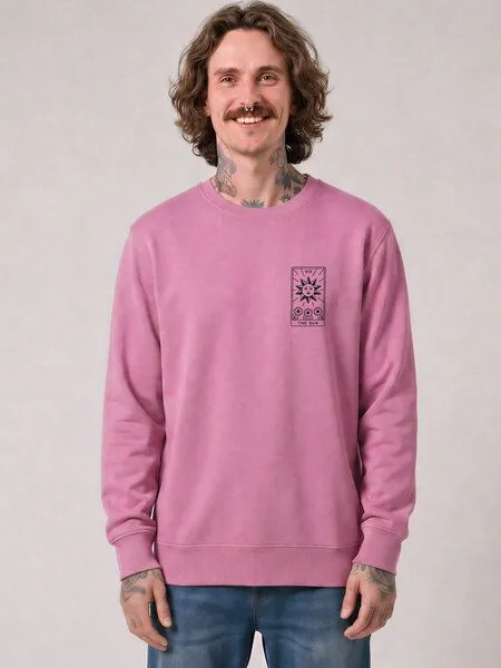 watapparel watapparel Sweatshirt Unisex Tarot The Sun, Bubble pink, – Produktbild 2 von 2