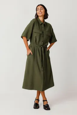 SKFK SKFK Damen vegan Kleid Danele Green – Produktbild 1 von 1