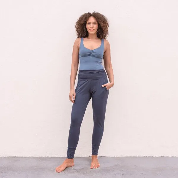 Jaya Jaya MARI TENCEL - Damen - Yoga + Loungepants aus softem Tencel/Biobauwollmix, Nightblue/blau, – Produktbild 2 von 3