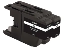 Memo memo Doppelpack Tintenpatronen ersetzt Brother LC-1240BK schwarz – Produktbild 1 von 1
