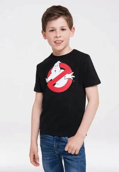 LOGOSH!RT LOGOSH!RT Ghostbusters - Keine Geister - Logo - Organic - Bio T-Shirt Print - Kinder, Schwarz, – Produktbild 3 von 4