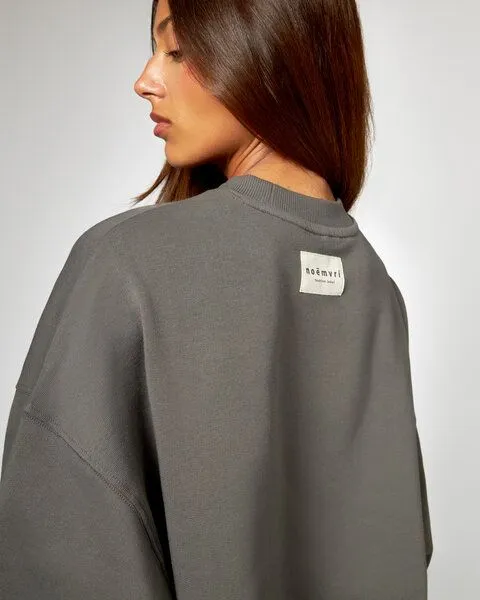 noemvri fashion label noemvri fashion label Cropped Sweater Olivia grau – Produktbild 1 von 4