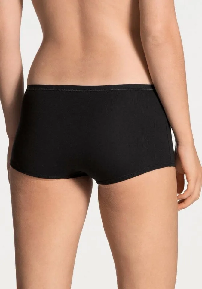 CALIDA CALIDA Panty Benefit Women (2er Pack) elastisch, Baumwoll-Mix, Single Jersey Qualität, weich, Schwarz, – Produktbild 3 von 4