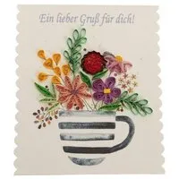 El Puente El Puente Grußkarte "Ein lieber Gruß für dich" | Fair Trade & Handmade aus Vietnam – Produktbild 1 von 1