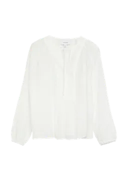 comma Strukturierte Lyocell-Bluse mit Pointelle-Details – Produktbild 1 von 1
