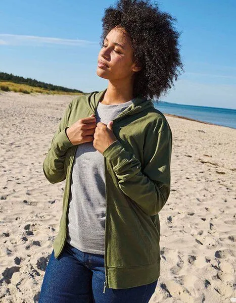 Neutral Neutral® Unisex Jersey (T-Shirt Stoff) College Hoodie Hoody Kapuzenpullover Sweatjacke, Navy, – Produktbild 4 von 5