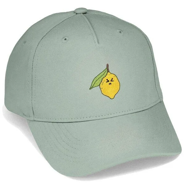 LIGARTI Bestickte Cap – Zitrone – LIGARTI Tiermanufaktur, Yellow, – Produktbild 1 von 4